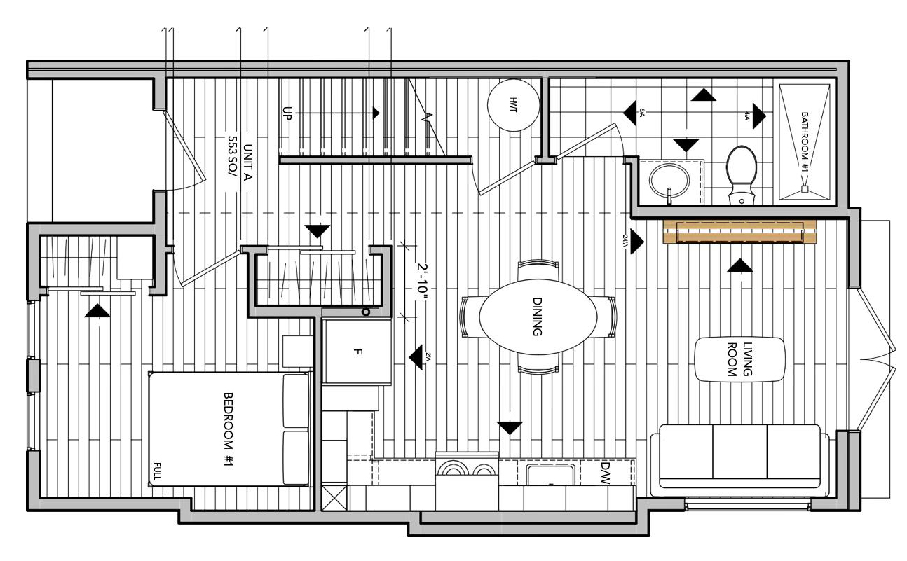 Unit A Main Floor plan